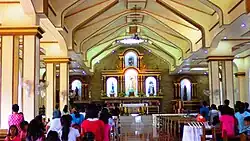The cathedral's interior in 2014