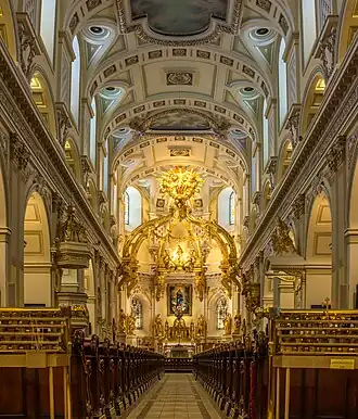 Notre-Dame de Québec Cathedral, Quebec City, Canada, in the Italian Baroque style