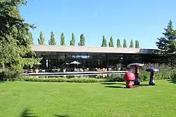 Reception building and café