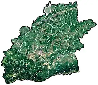 Location in Sibiu County