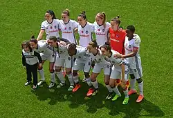 Beşiktaş J.K. team in the play-off home match against 1207 Antalya Spor in the 2016–17 season.