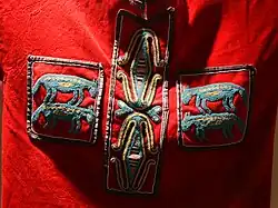 A tunic adorned with beads