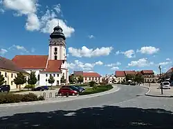 T. G. Masaryka Square with the Church of Saint Matthew