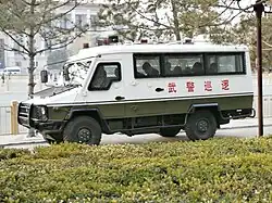 Beijing Corps NJ2045 patrol van near Tiananmen, Beijing
