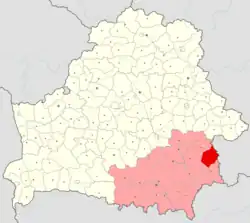 Location of Vyetka district