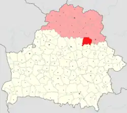 Location of Talachyn district