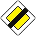 B11: End of priority road