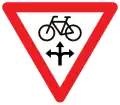 B22: Yield to cyclists