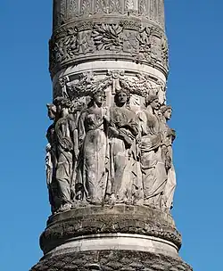 Detail of the frieze on the column