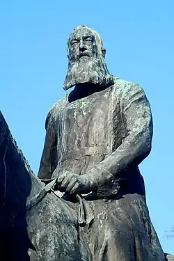 Closeup of King Leopold II