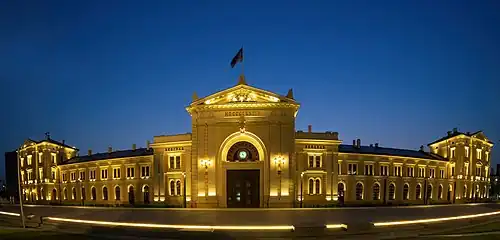 Old Main railway station by Dragutin Milutinović in Belgrade, 1884