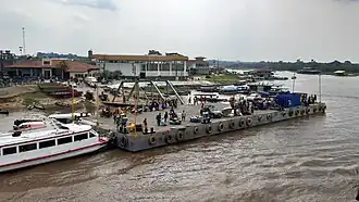 View of Benjamin Constant port from the river