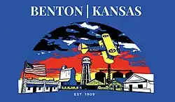 Flag of Benton, Kansas