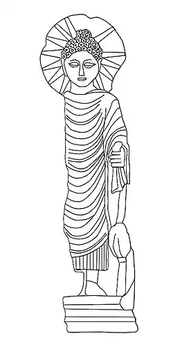 The Berenike Buddha, discovered in Berenice, Egypt, 2nd century CE.