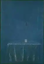 After the Lucky Moon, 2002, Oil on panel, 24 x 16 1/2&nbsp;inches