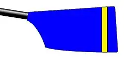 Image showing the rowing club's blade colours