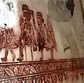 Murals in the shrine of Ajaji