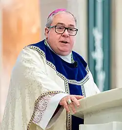 Bishop Michael Olson preaches at Vietnamese Martyrs Catholic Church