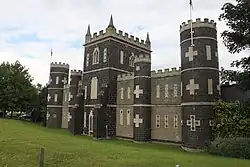 The former stables to Arnos Court, now the Black Castle pub