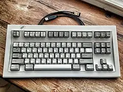 1987 IBM Model M Space Saving Keyboard P/N 1391472 (no numpad) with SDL to USB adapter