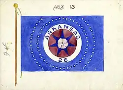 Flag 12: Blue Arkansas 26 Flag