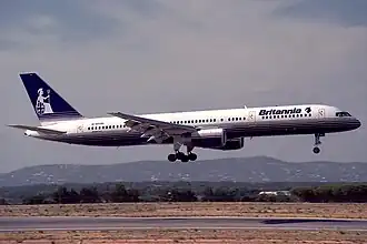 Britannia Boeing 757-200, in 1994