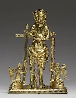 Bohemian Reliquary with the Man of Sorrows in the Walters Art Museum.