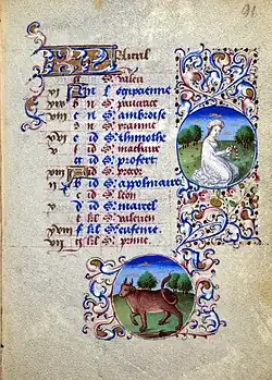 Calendar April - folio 091r