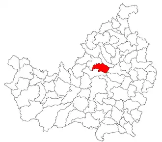 Location in Cluj County