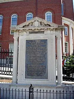 Boston Common Tablet, Boston Common, Boston, Massachusetts, 1913.