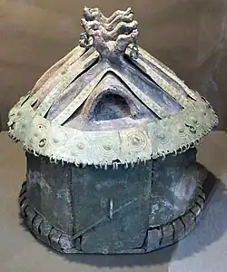 Vulci workshop, house-shaped cinerary urn, 8th century BC.