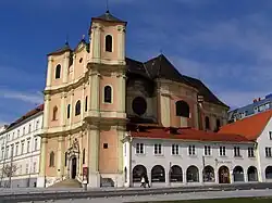 Trinitarian Church in Bratislava, now Slovakia
