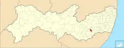 Location of Calçado in Pernambuco