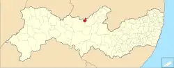 Location in Pernambuco
