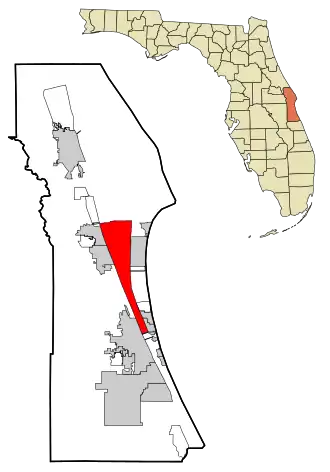 Location in Brevard County and the state of Florida