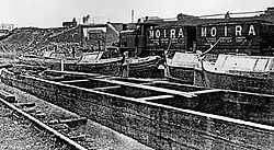 Tramway bridge at Woodlands Wharf