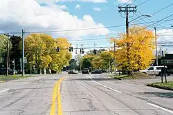 Intersection of Crittenden Road with West Henrietta Road (2001)