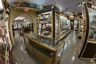 Inside the museum's ticketed area