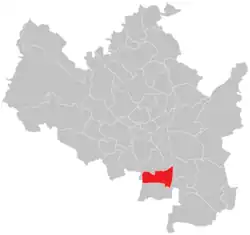 Location of Dolní Heršpice in Brno