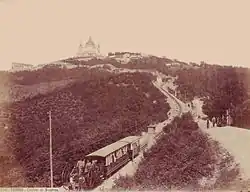 Sassi–Superga being operated by cable haulage