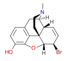 Chemical structure of bromomorphide.