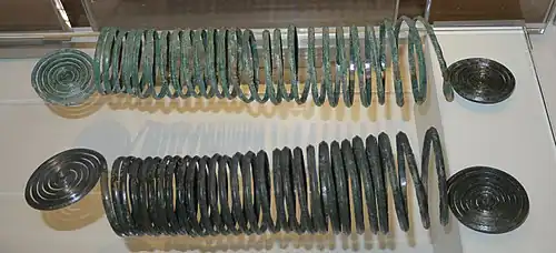 Bronze armbands, Hungary, 1400-1200 BC