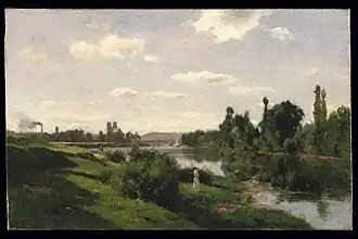 The River Seine at Mantes (1856) Brooklyn Museum