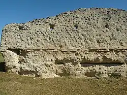 North-east wall, inside face