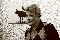 Bruno Romani in front of AMM studio