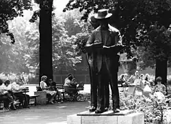 Scene at the Zille Memorial in 1979