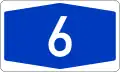 Bundesautobahn 6 number.svg