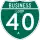 Business Interstate 40-A marker