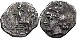 Another similar coin. Mazaios, Satrap of Cilicia, 361/0-334 BC.[7]