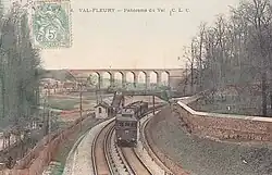 View of the viaduct from the Invalides–Versailles-Rive-Gauche line in the early 20th century.